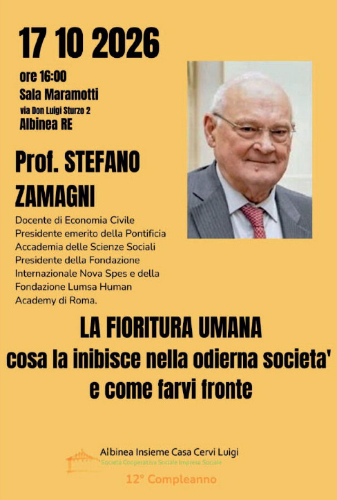 12° compleanno - Incontro con il prof. Zamagni